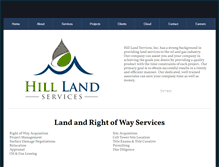 Tablet Screenshot of hilllandservices.com